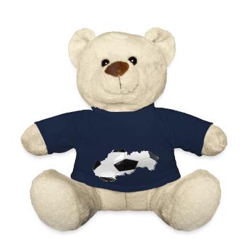 Slowakei Landkarte umrahmt echten Fußball - Teddy - French Navy - Vorne