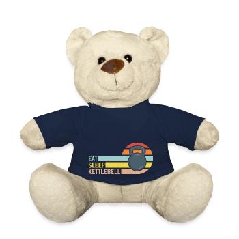 Kettlebell Workout Fitness Training - Teddy Bear - french navy - Front
