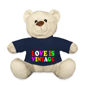 Love is vintage - Teddy Bear - french navy - Front