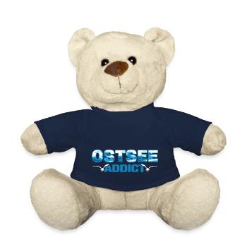 ostsee möwe strandfeeling sommer-vibes rügen - Teddy Bear - french navy - Front