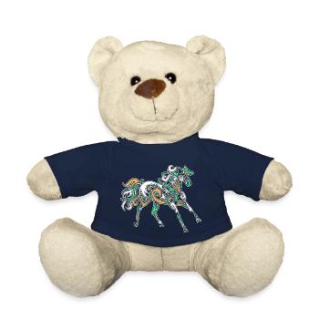 Spirit Horse Geist der Pferde Grün Druide Geschenk - Teddy - French Navy - Vorne