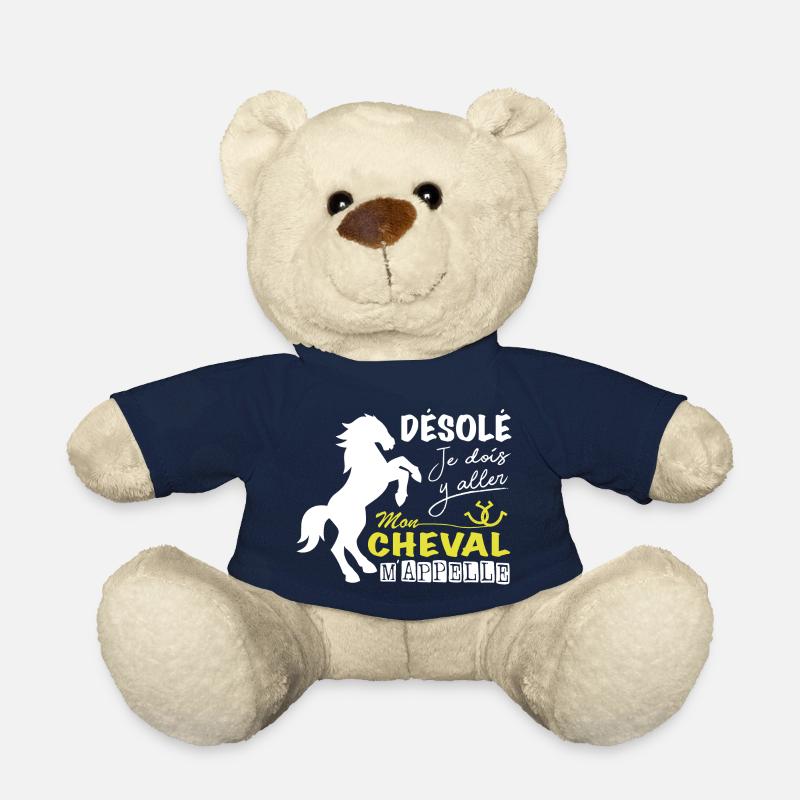 Cheval Shirt • Equitation Cavalier • Poney Cadeaux - Nounours - bleu marine
