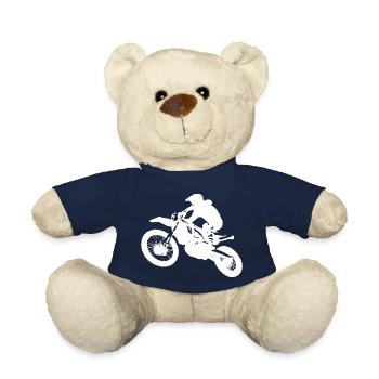 Motorcycle rider - Teddy Bear - french navy - Front