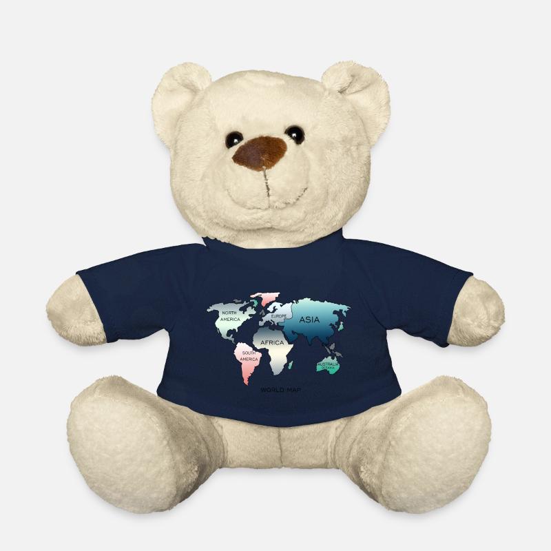 Weltkarte, World Map - Teddy - French Navy
