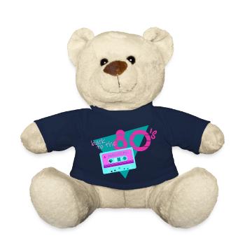retour à la cassette rétro des années 80 - Nounours - bleu marine - Devant