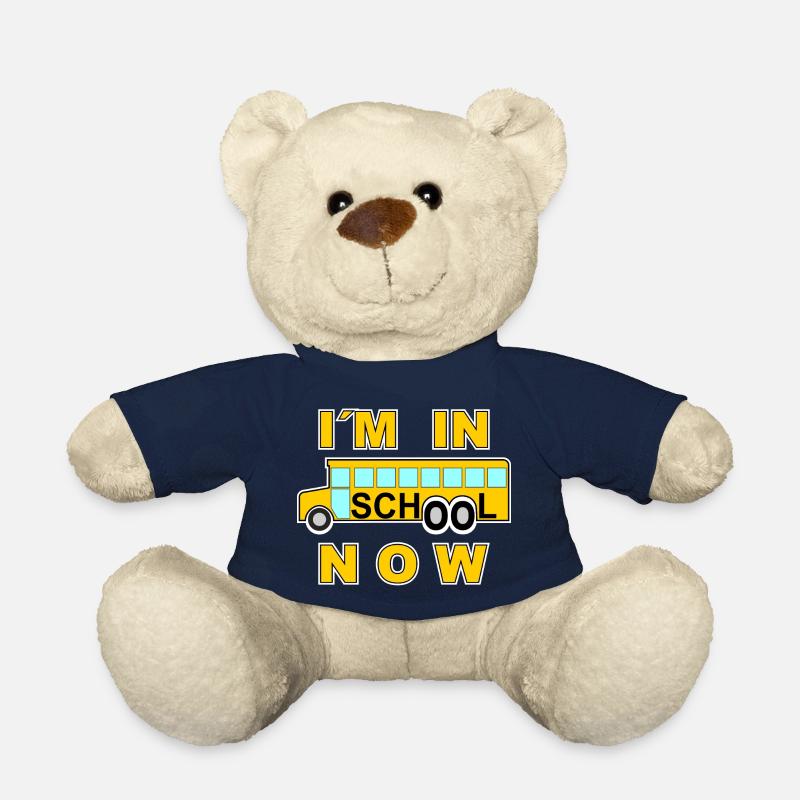 L'école je suis à l'école maintenant - Nounours - bleu marine