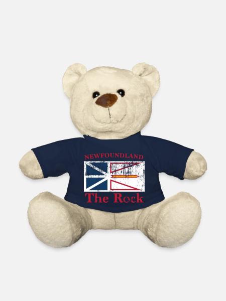 Drapeau de Terre-Neuve - Nounours - bleu marine