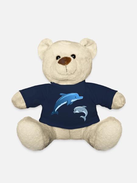 Süße Delfine - Teddy - French Navy