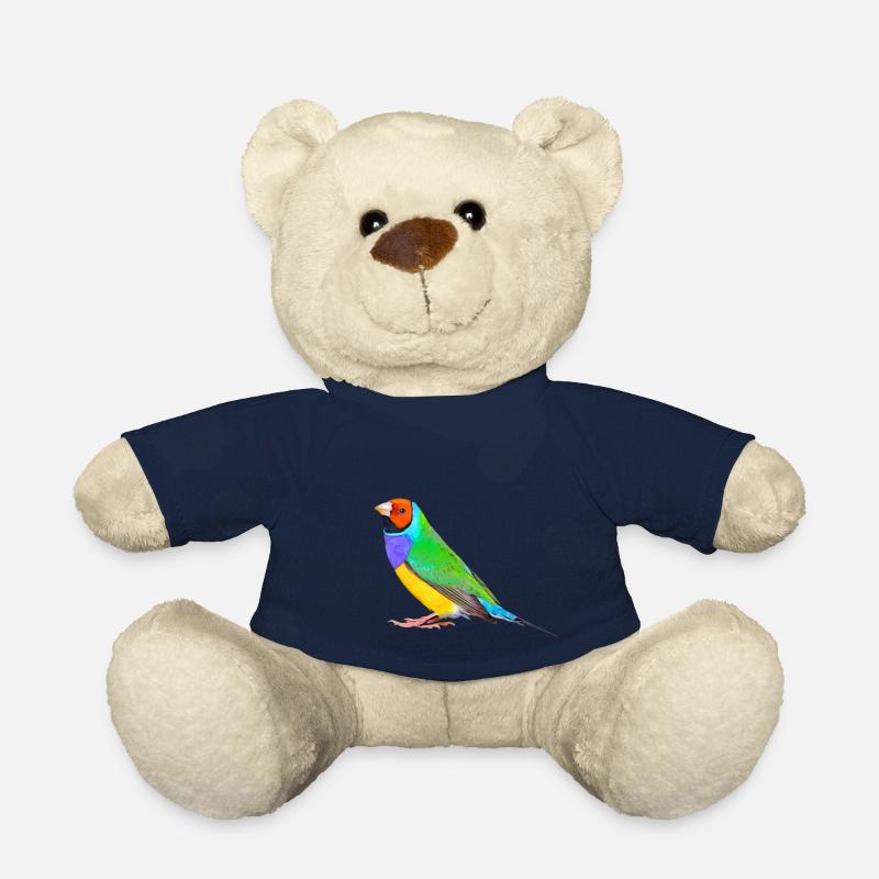 Pinson de Gould 01 - Nounours - bleu marine