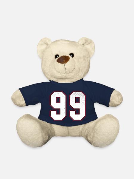 Number Ninety nine - 99 Classic Vintage Sport - Teddy Bear - french navy