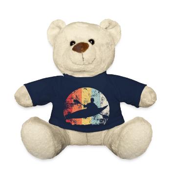 Kayaking Retro - Teddy Bear - french navy - Front