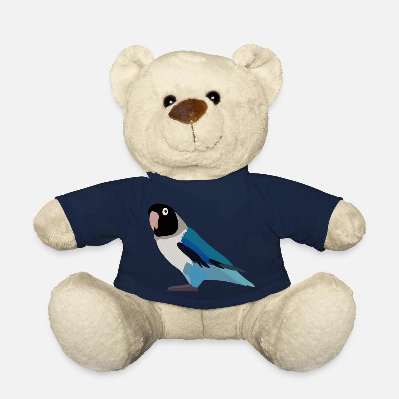 Papagei schwarz blau - Teddy - French Navy