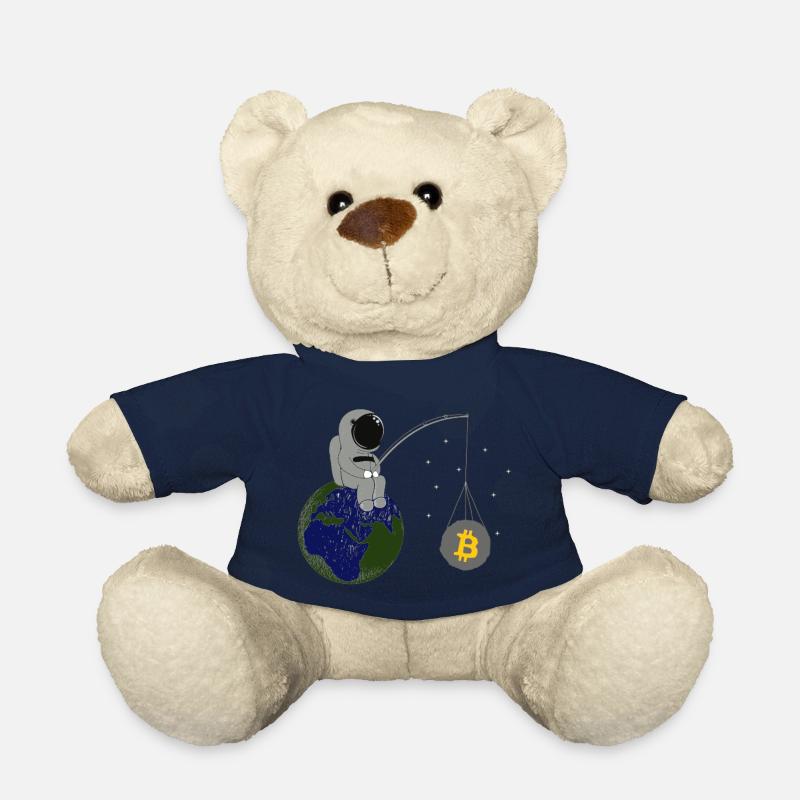 Bitcoin To the Moon - Nounours - bleu marine