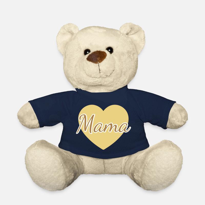 mama heart 01 - Teddy Bear - french navy
