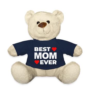 Best MOM Ever! Best Mother's Day Gift - Teddy Bear - french navy - Front