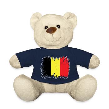 Belgique Design pour Fans Belgium - Nounours - bleu marine - Devant