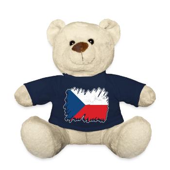 Design tchèque pour les fans tchèques - Nounours - bleu marine - Devant