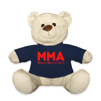 MMA Mixed Martial Arts (in red letters) - Teddy Bear - french navy - Front