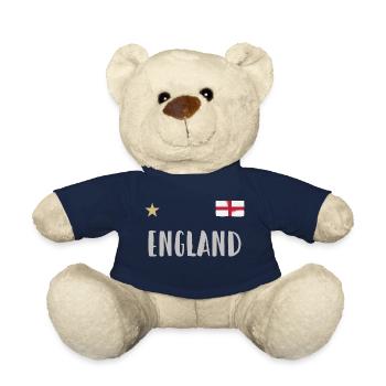 England Fußball Trikot Englische Flagge - Teddy - French Navy - Vorne