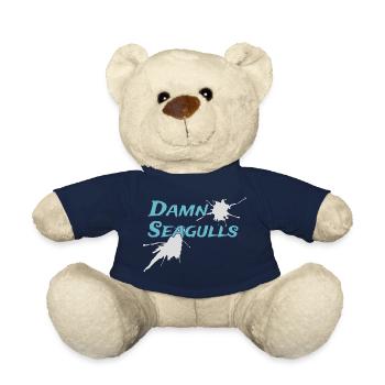Damn Seagulls Funny Sailor Captain Saying - Teddy Bear - french navy - Front