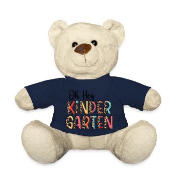 Leopard Print - Oh Hey KINDERGARTEN - Teddy - French Navy - Vorne