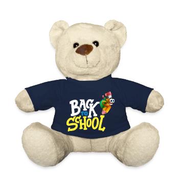 Back To School / Bonne Rentrée Scolaire - Nounours - bleu marine - Devant