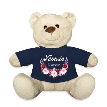 témoin d'amour - Nounours - bleu marine - Devant