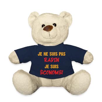 Radin ou économe - Nounours - bleu marine - Devant