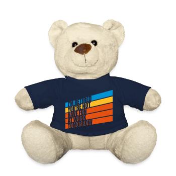 Amusez-vous au travail - Nounours - bleu marine - Devant