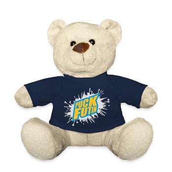 puck futin logo design - Teddy Bear - french navy - Front