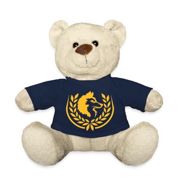 Wappen Wolf Lorbeerkranz Logo - Teddy - French Navy - Vorne