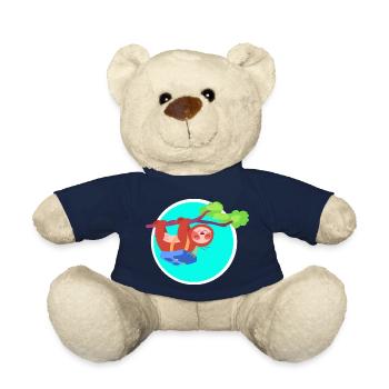 Faultier blau - Teddy - French Navy - Vorne