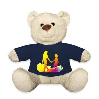 Mutter und Tochter - Teddy - French Navy - Vorne