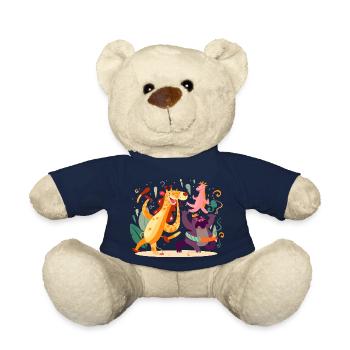 Les animaux en fête n°2 - Nounours - bleu marine - Devant
