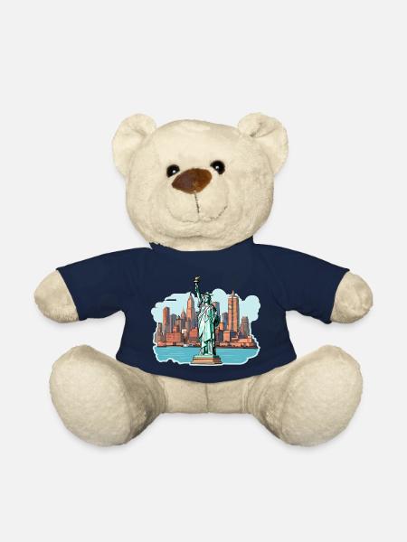 NY City - Teddy Bear - french navy