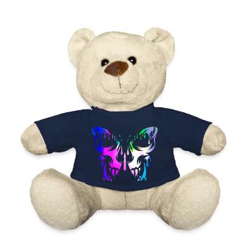 Tattoo Butterfly Nature Butterflies Cute Summer Cocoon - Teddy Bear - french navy - Front