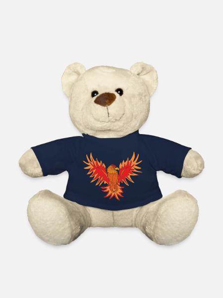 Un oiseau de feu - Nounours - bleu marine