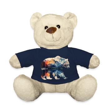 Bär mit Doppelbelichtung - Teddy - French Navy - Vorne
