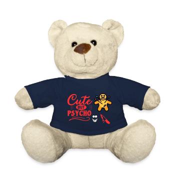 Cute psycho shoe - Teddy Bear - french navy - Front
