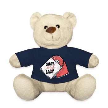 Crazy Vinyl Lady Record Vintage Fan - Teddy - French Navy - Vorne