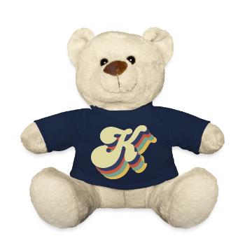 Retro-K-Buchstabe - Teddy - French Navy - Vorne