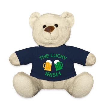 The Lucky Irish St Patrick's Day - Teddy Bear - french navy - Front