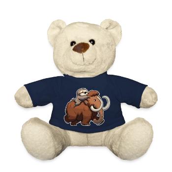 Wollmammut Mammut Mammut Geschenk Faultier - Teddy - French Navy - Vorne