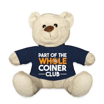 Bitcoin Kryptowährung BTC Crypto Trader - Teddy - French Navy - Vorne