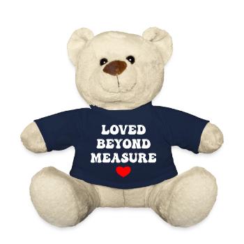 Loved Beyond Measure - Teddy Bear - french navy - Front