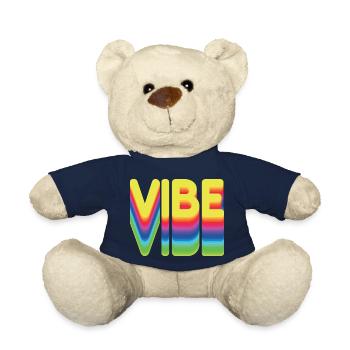 Nur gute Vibes - retro style - Teddy - French Navy - Vorne