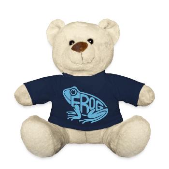Verspielte Frosch-Typografie - Teddy - French Navy - Vorne