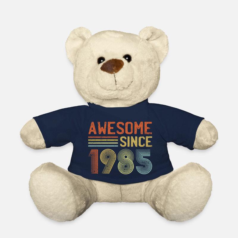 Awesome Since 1985" – Retro Vintage 40th Birthday - Teddy Bear - french navy