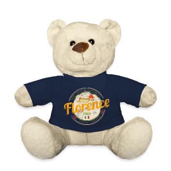 Florence Capitale Toscane Italie Souvenir - Nounours - bleu marine - Devant