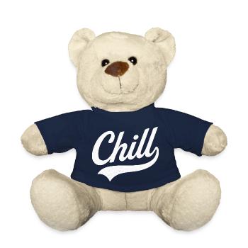 Chill in Quiet Retro Style - Teddy Bear - french navy - Front